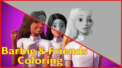 Barbie Coloring Pages Spy Squad Part Barbie Coloring Pages Fun Youtube