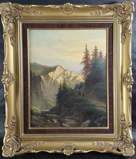 Sold Price Albert Bierstadt 1830 1902 Landscape Painting Signed
