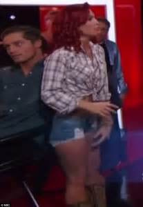 Bonner Bolton Mistakenly Grazes Sharna Burgess Crotch Daily Mail Online