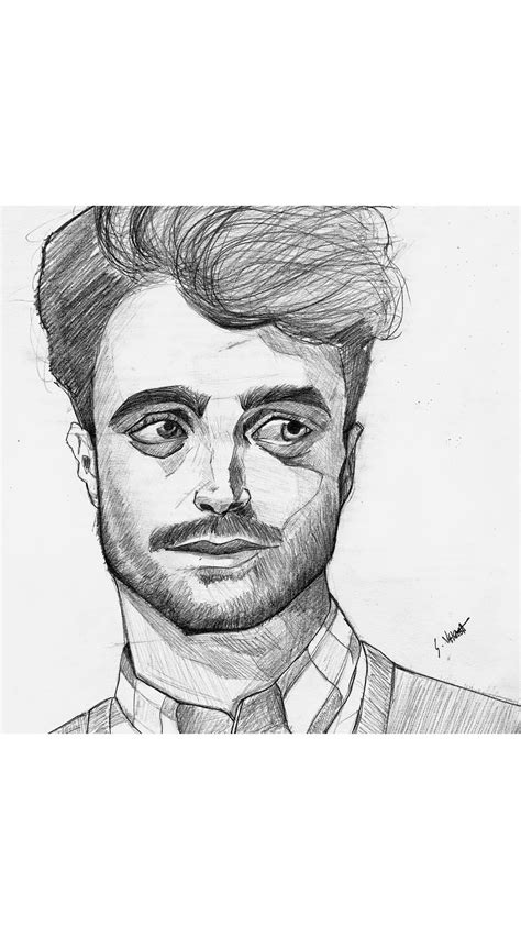 Portrait Sketch Of Daniel Radcliffe Portrait Sketches Sketches Male