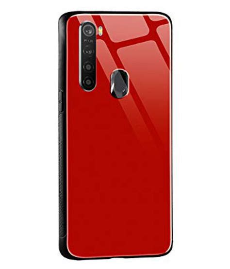 Xiaomi Redmi Note 8 Mirror Back Covers Doyen Creations Red 360