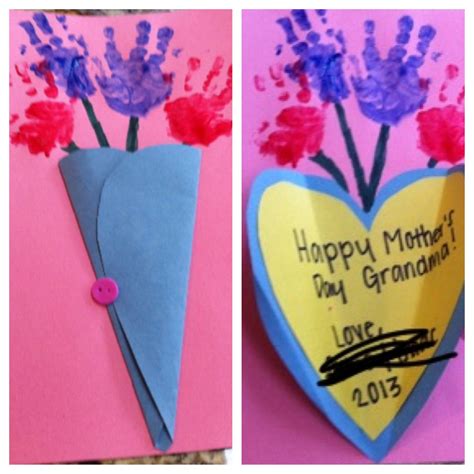 Make this beautiful card for mother's day with the following easy directions for the following arts and crafts activity for kids. Pin on Children Crafts