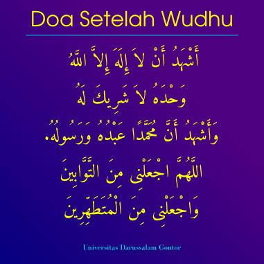Doa Setelah Wudhu Sesuai Sunnah Rasulullah SAW
