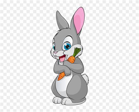 Cute Bunny Cartoon Transparent Clip Art Image Rabbit Clipart Free