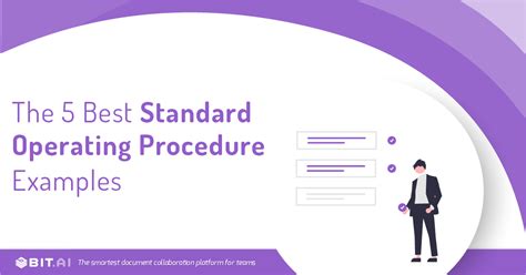 5 Standard Operating Procedure Examples You Can Use Today Bit Blog