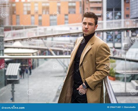 One Handsome Young Man In City Setting Stock Image Image Of Adult