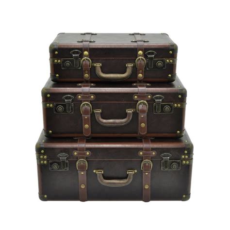 Split them up for use across the home. Selma Suitcase 3 Piece Trunk Set | Suitcase set, Antique ...