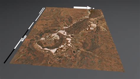 Shoemaker Impact Crater Australia Download Free 3d Model By Sara