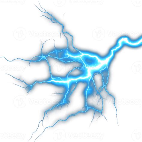 Illustration Of Lightning Strike Lightning Bolt Close Up Thunder