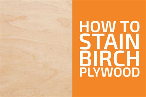 How To Stain Birch Plywood Handymans World