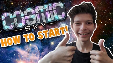 How To Start On Cosmic Sky Minecraft Youtube