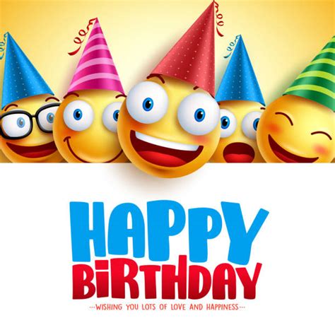 This work will tell them you don't forget their special day, you just cannot celebrate with them. Best Happy Birthday Smiley Emoticon Background ...