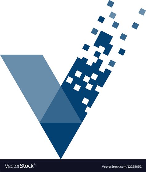 Logo, letterhead and business card design | logo & business card contest. Letter v tech logo Royalty Free Vector Image - VectorStock