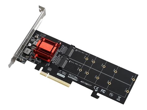Dual Nvme Pcie Adapter Riitop Ports M Nvme Ssd To Pci E Express X Expansion Add On