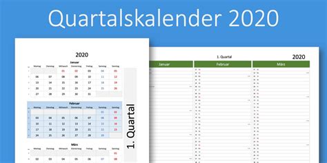 Dieser kalender 2021 entspricht der unten gezeigten grafik, also kalender mit kalenderwochen und feiertagen, enthält aber zusätzlich eine übersicht zum kalender, welcher feiertag in welchem bundesland gilt. Quartalskalender 2020 Schweiz zum Ausdrucken | Excel- und ...