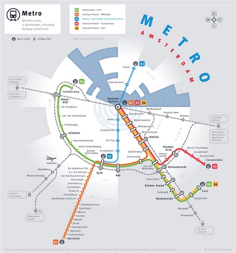 Metro Map Amsterdam Behance