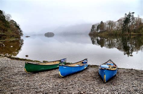 Canoe In England Lake District From A Different Angle