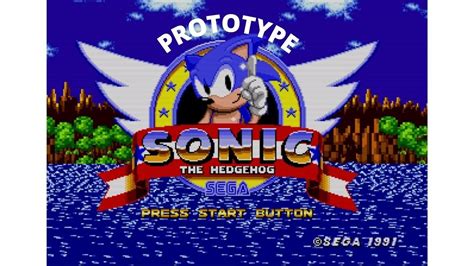 Sonic 1 Prototype Genesis Mega Drive Youtube