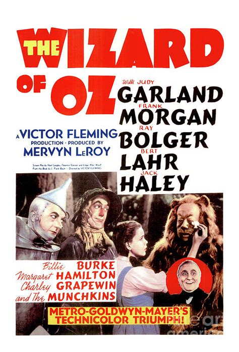 The Wizard Of Oz Vintage Poster Photograph By Doc Braham Pixels