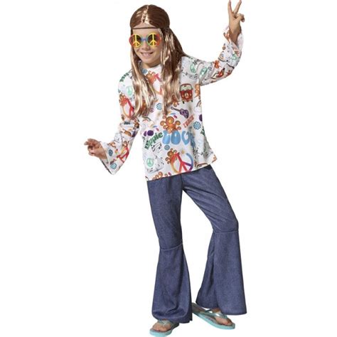 Disfraz Hippie Peace Para Niño Envío En 24h