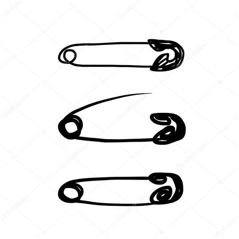 Safety Pin Isolated For Your Design Vector Illustration Premium Vector