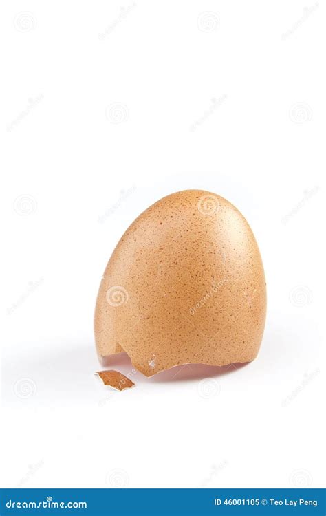 Cracked Egg Isolated Stock Image Image Of Healthy Cracked 46001105
