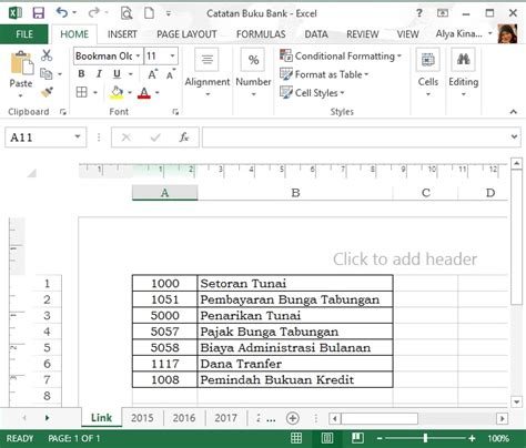 Cara Membuat Buku Tabungan Sendiri Dengan Excel Hongkoong