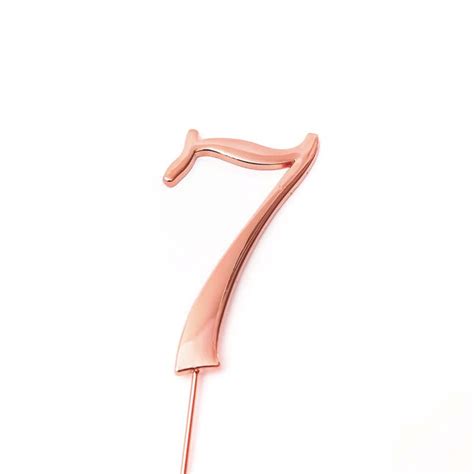 Rose Gold Cake Topper Number 7 Discount Party Warehouse
