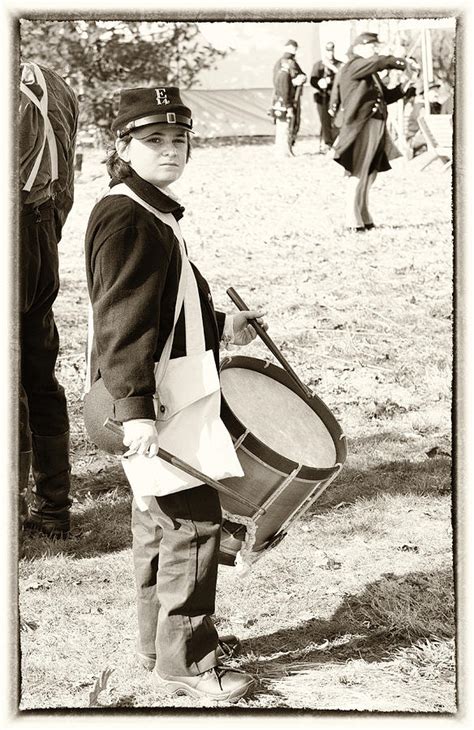 Civil War Photo No 16 The Drummer Boy Photograph By Michael Sage Friean