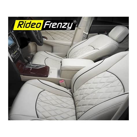 Rideofrenzy Ice Grey Luxury Nappa Leather Car Seat Covers Online Free