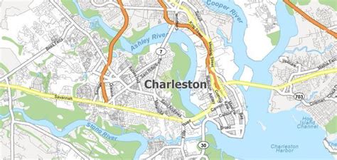 Charleston Map Collection South Carolina Gis Geography