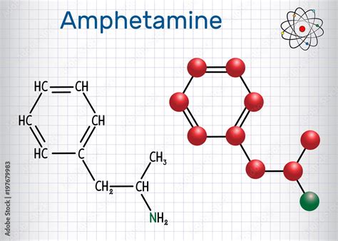 Amfetamine Amphetamine C9h13n Molecule Is A Potent Central Nervous