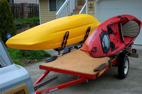 Homemade Kayak Rack For Utility Trailer Hawai Canoe Building