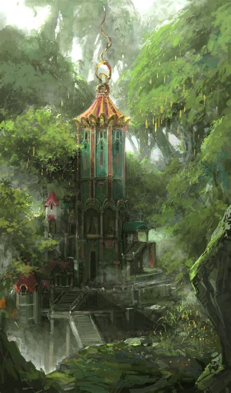 Fantasy Landscape Forest Elf