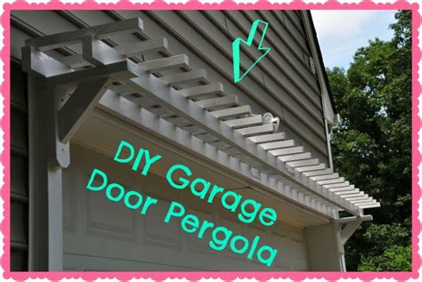 This door is way too busy but i think windows and pergola is ok with simpler door. DIY garage door pergola tutorial | Garage Addition | Pinterest