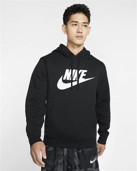 Nike Sportswear Club Fleece Mens Graphic Pullover Hoodie Nike Lu