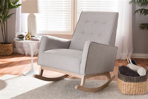 Rock yourself and baby right to sleep in this. Baxton Studio Marlena Mid-Century Modern Greyish Beige ...