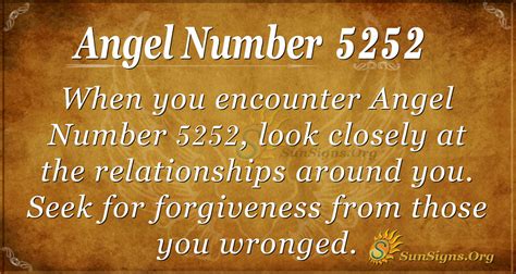 Angel Number 5252 Meaning Forgiveness And Finding A Perfect Partner