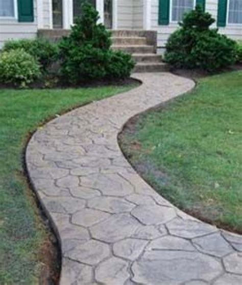 Concrete is one of the most popularly used construction material which is versatile and comes we are a team of local concrete contractors that holds expertise in installing decorative stamped concrete driveways and walkways, patios, steps. 55+ A STONES WALKWAYS TO BEAUTIFY YOUR FRONT YARD ...