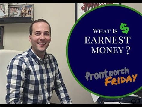 Earnest money is an important part of closing the home selling & home buying deal. What is Earnest Money? - YouTube