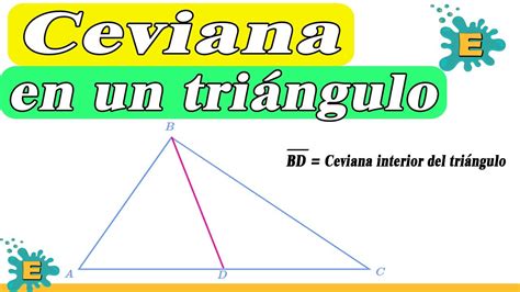 Ceviana Línea Notable En Un Triángulo Incluye Ejemplos Youtube