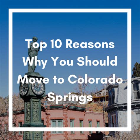 Top 10 Reasons To Move To Colorado Springs Rtcs