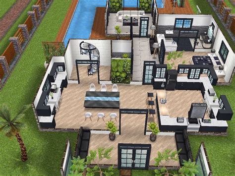 Remodeled Two Story Mansion Sims Freeplay House Design Sims Freeplay