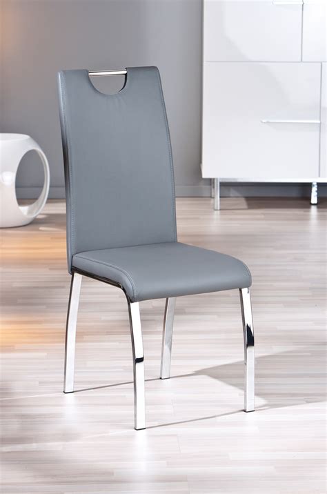 Chaise salle a manger grise - Le monde de Léa