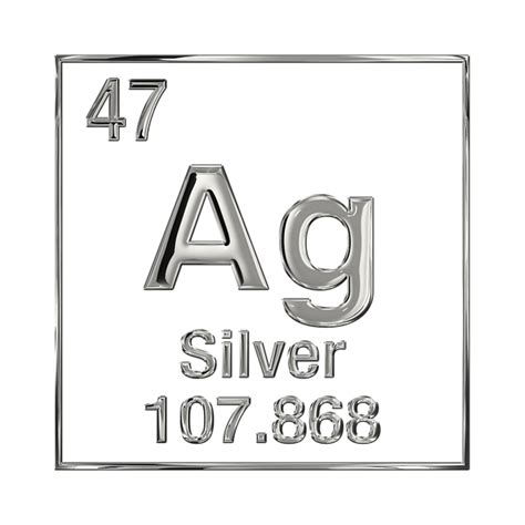 Periodic Table Of Elements Silver Ag Sticker By Serge Averbukh