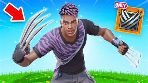 Wolverine Claws Only Challenge Fortnite Youtube