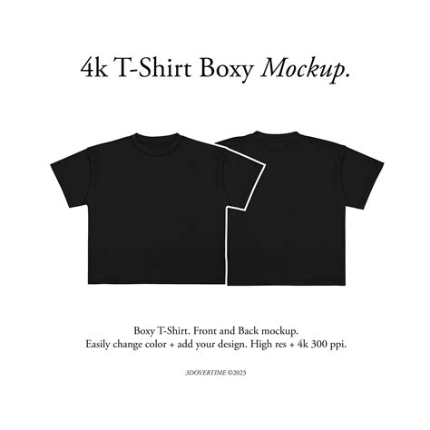 4k Boxy T Shirt Mockup Digital Download Etsy Canada