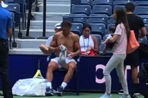Shirtless Rafael Nadal Showing His Muscles In Us Open Practice Video