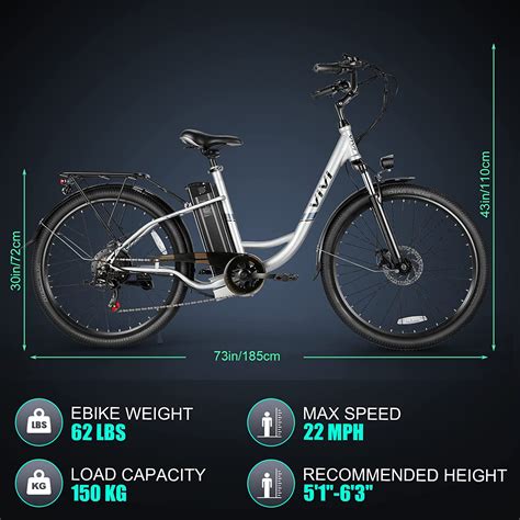 Vivi 500w Electric Bike For Adults 26 Mountain Bicycle City Ebike E