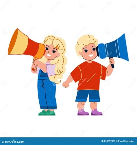Kid Announce Vector Stock Vector Illustration Of School 255537855